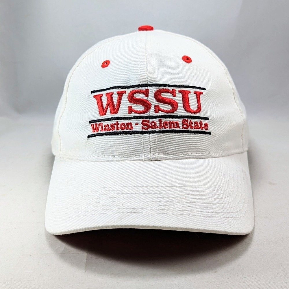 VTG Winston Salem State University Split Bar Logo The Game 90s Strapback Hat Cap
